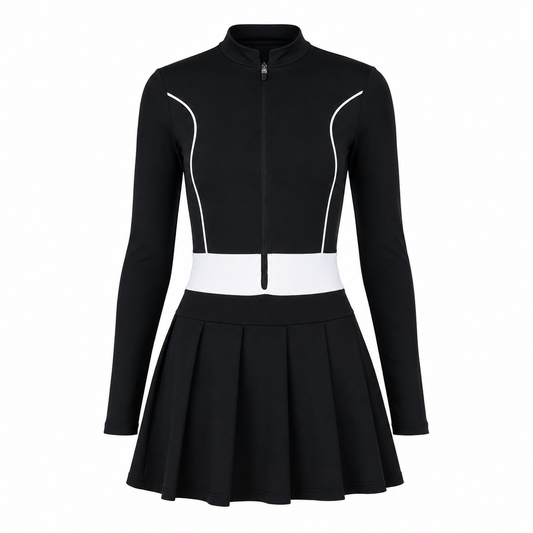 Ondina Long Sleeve Dress - Black