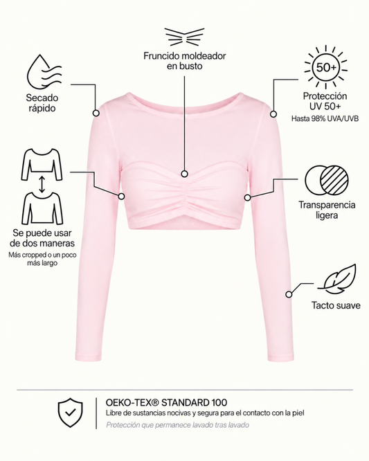 Twist Long Sleeves Top - Blush