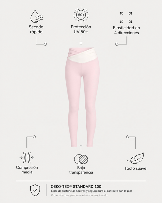 Swirl Legging - Blush/Cream