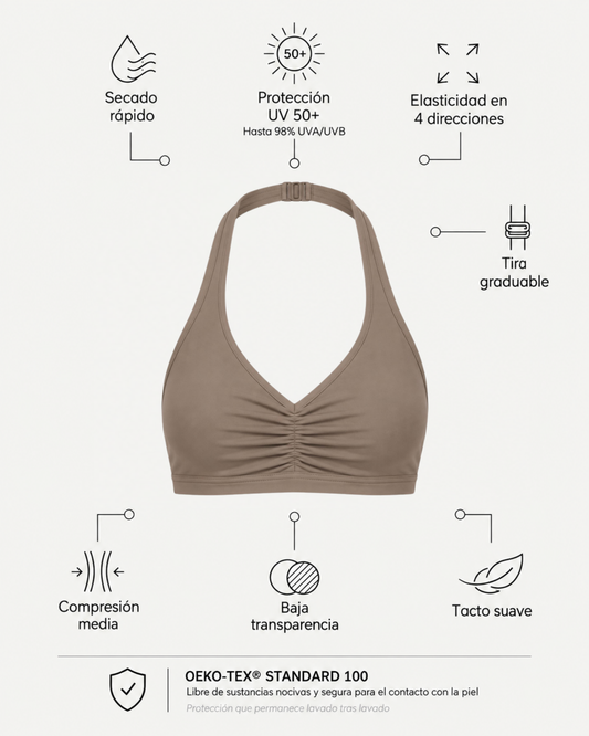 Melted Halter Top - Hazelnut