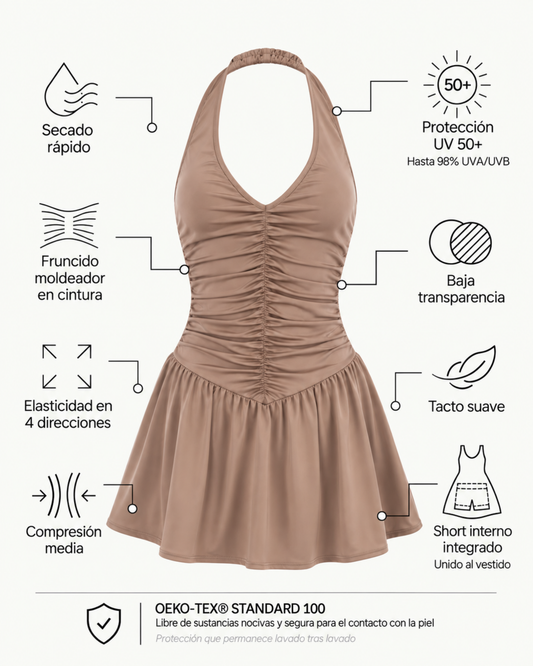 Chantelle Dress - Hazelnut
