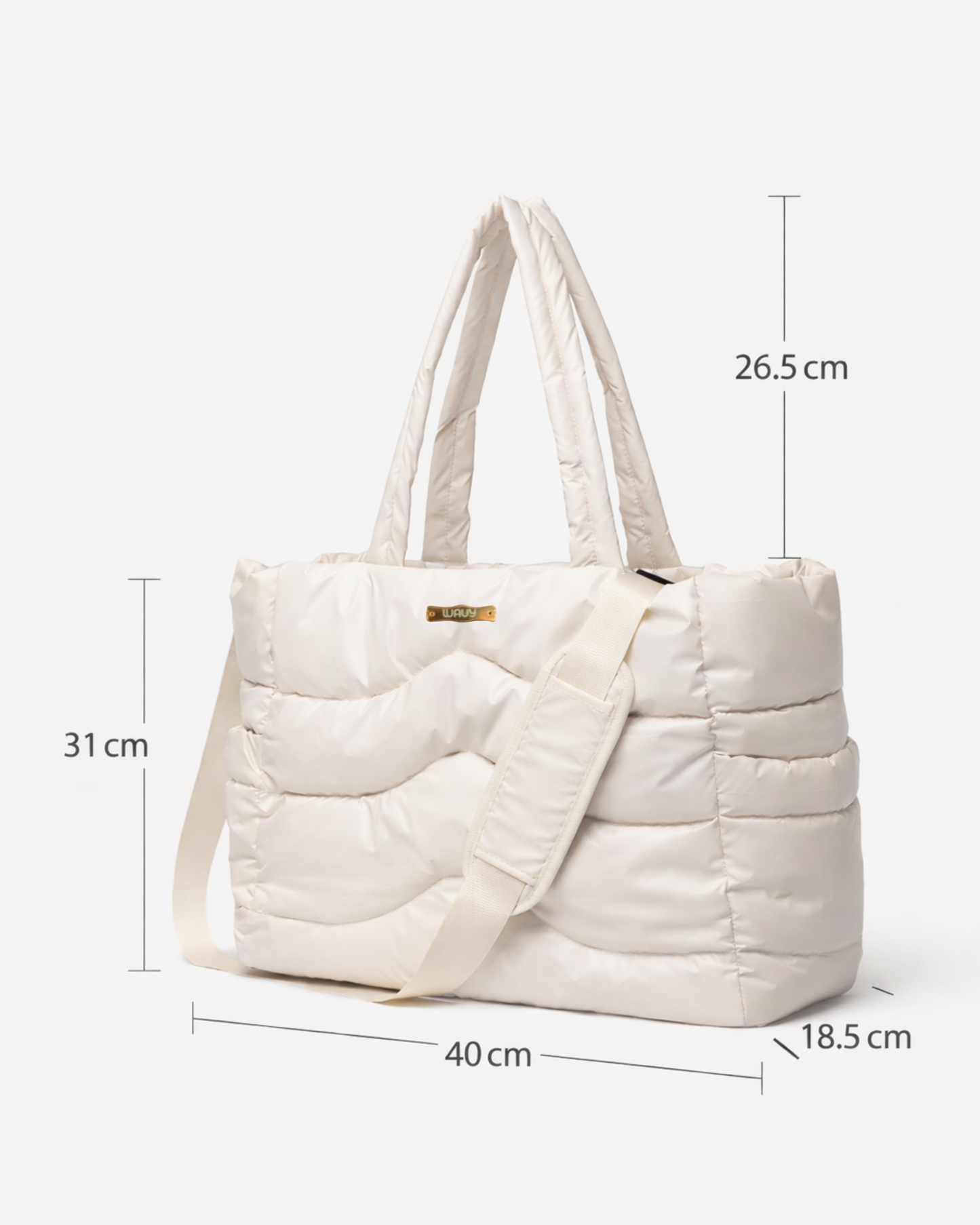 Puff Wavy Bag Pearl
