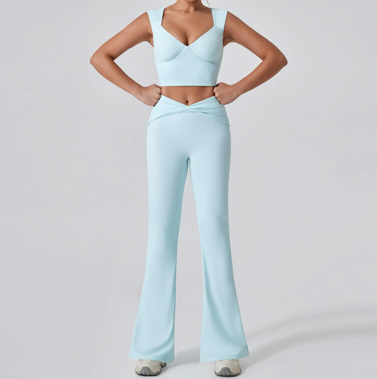 Ethereal Pant Set Mint Blue