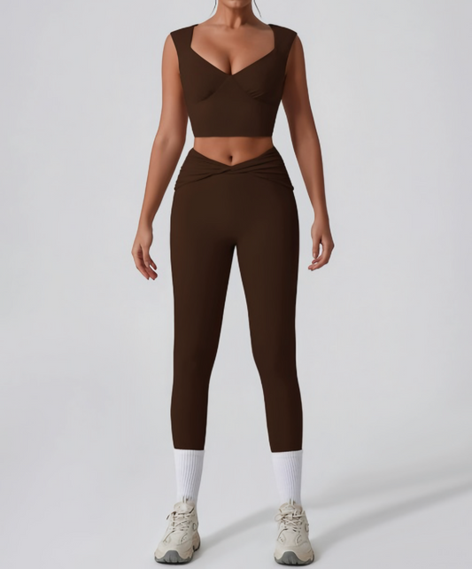 Ethereal Legging Set Coffee Brown