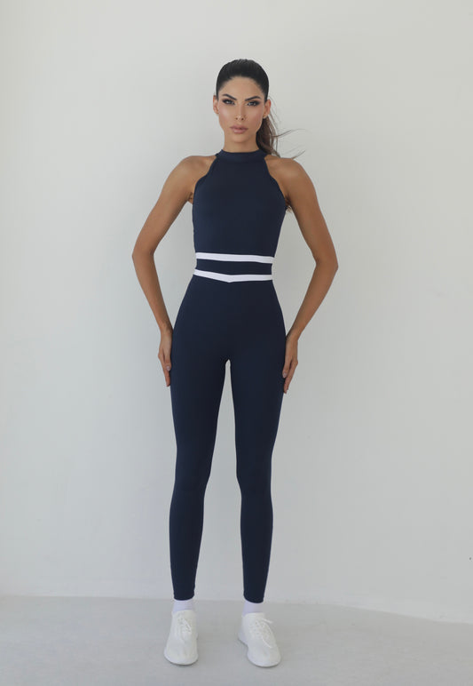 Fluid Horizon Unitard Navy Blue
