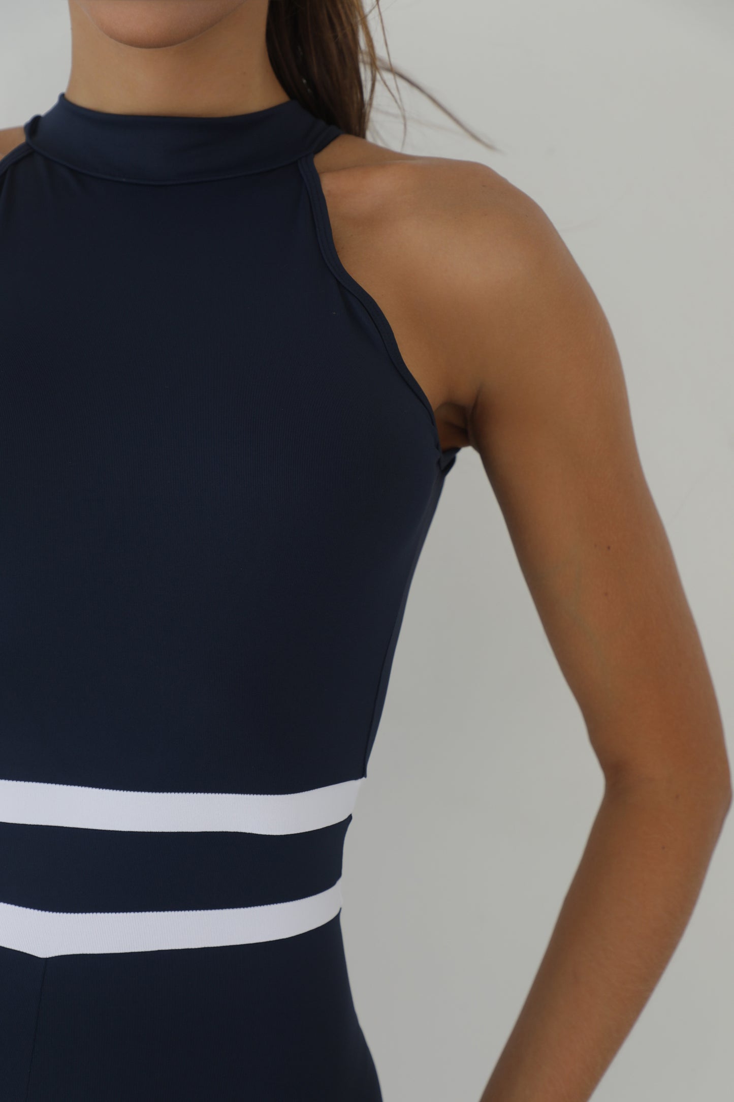 Fluid Horizon Unitard Navy Blue