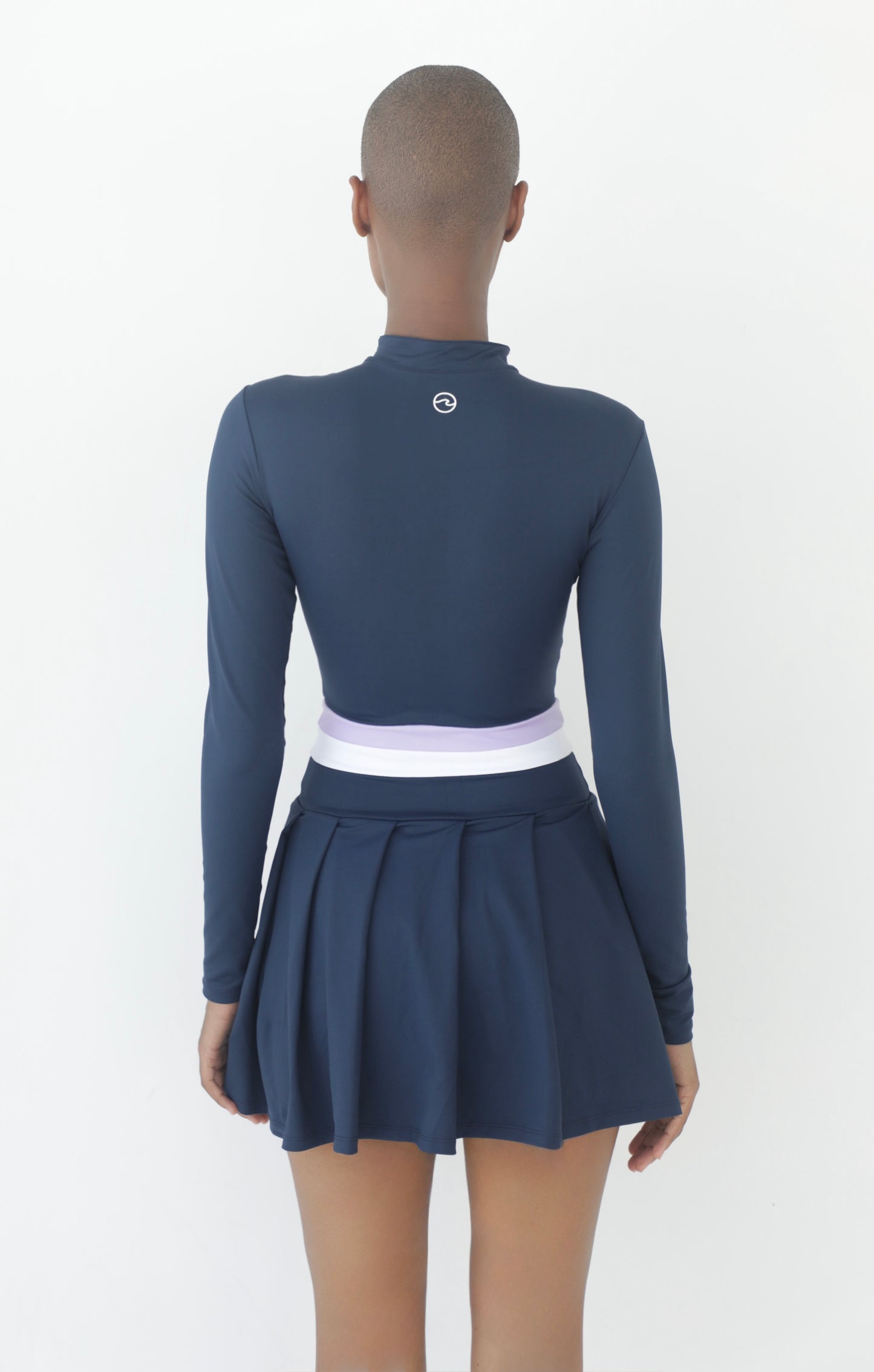 Ondina Long Sleeve Dress Navy Blue