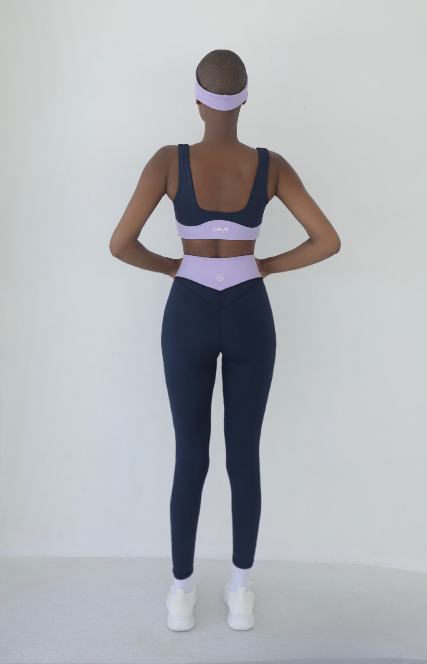 Wave Line Top Navy Blue