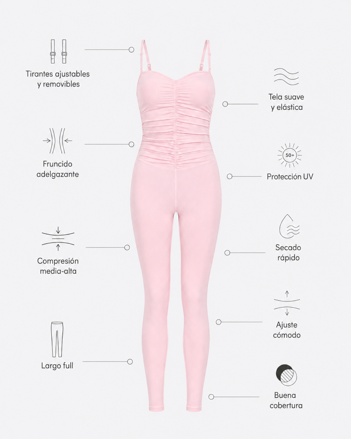Chantilly Unitard - Blush