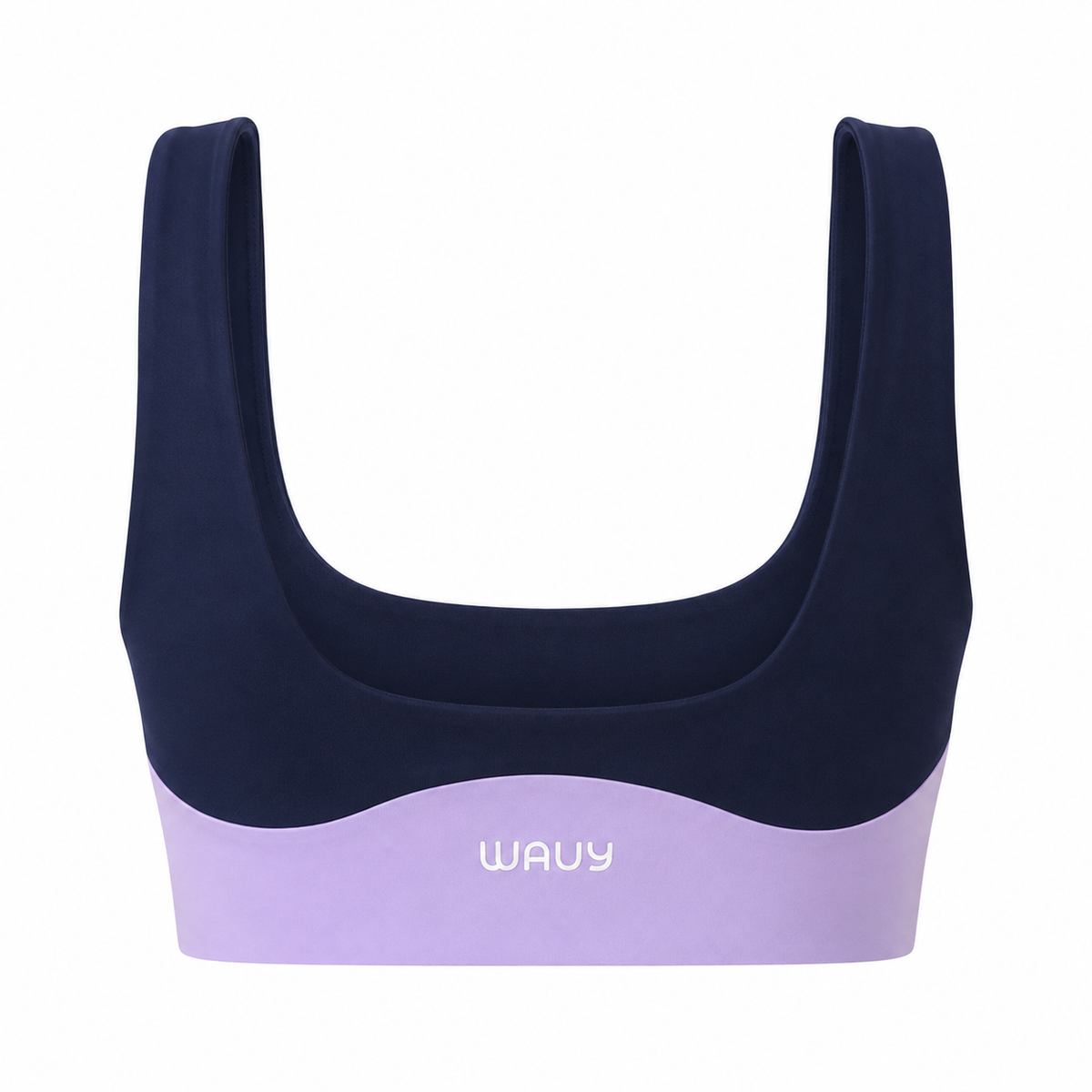 Wave Line Top - Navy Blue