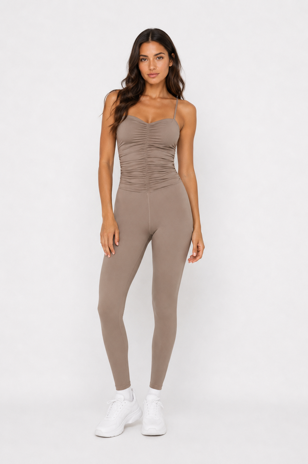 Chantilly Unitard - Hazelnut