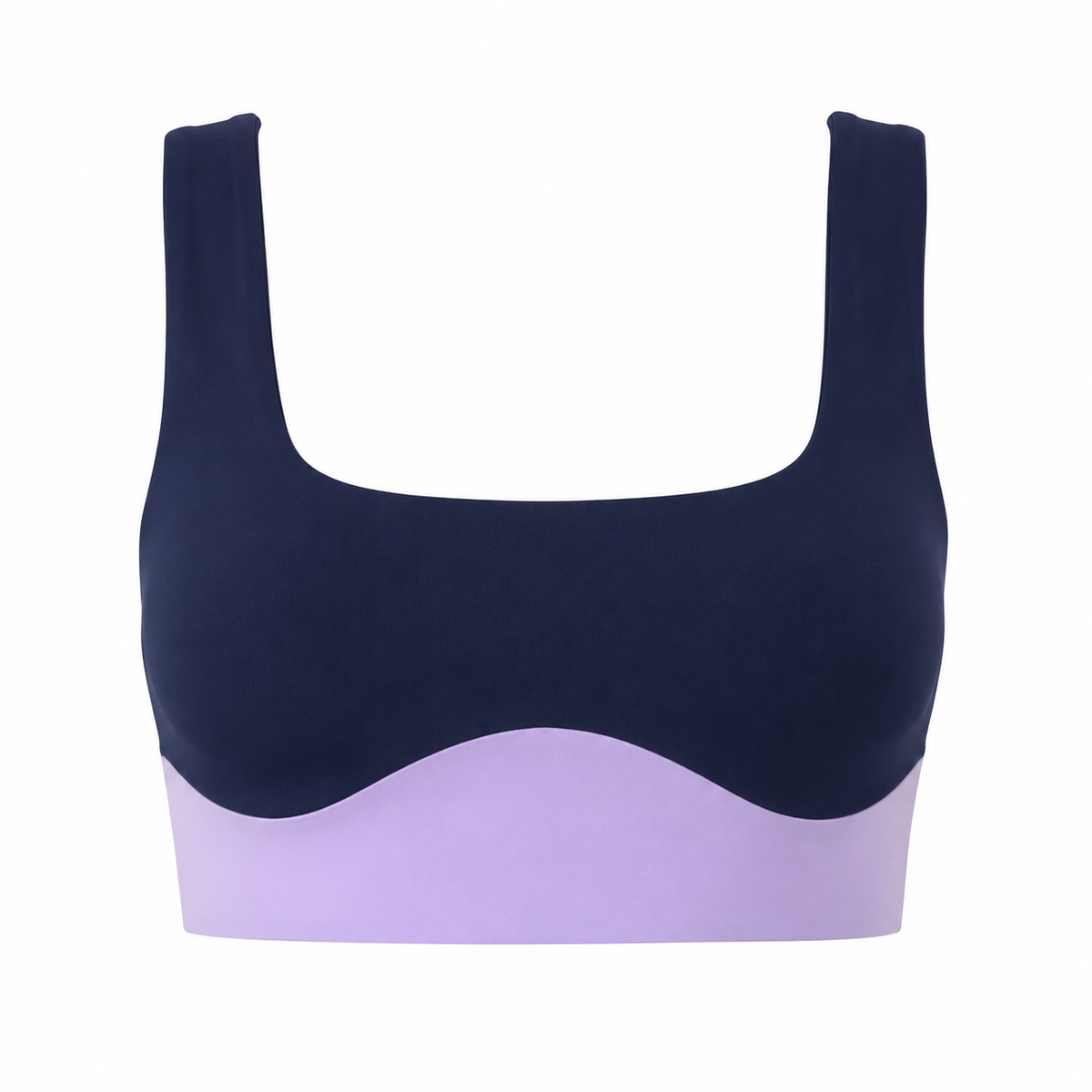 Wave Line Top - Navy Blue