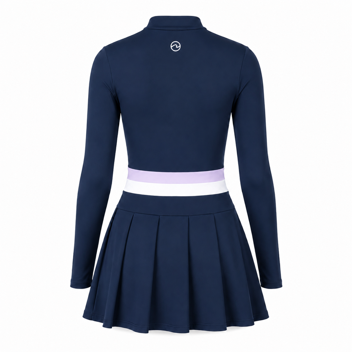 Ondina Long Sleeve Dress - Navy Blue