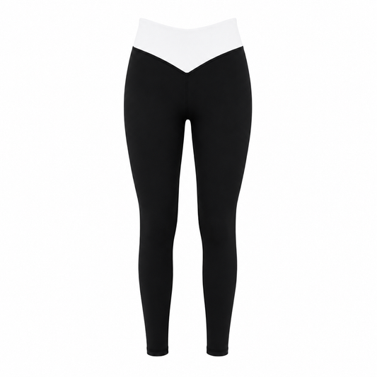 Wave Line Leggings - Black