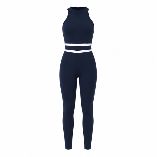 Fluid Horizon Unitard - Navy Blue