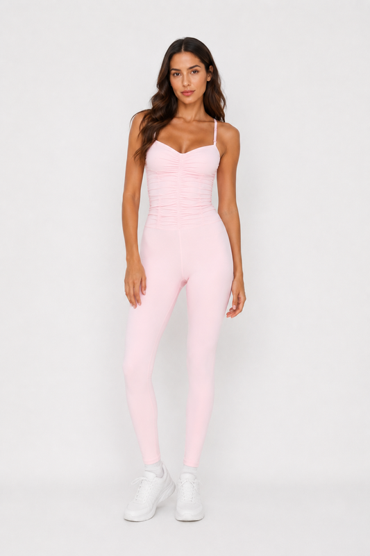 Chantilly Unitard - Blush