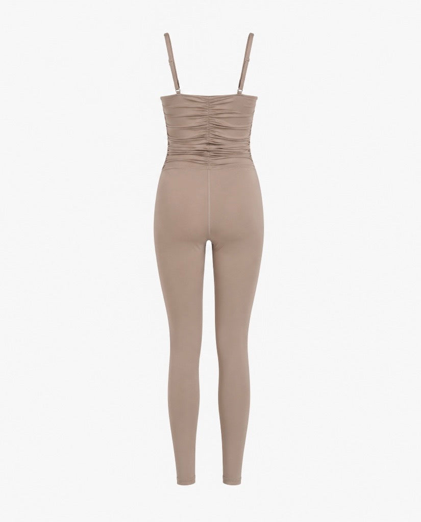 Chantilly Unitard - Hazelnut
