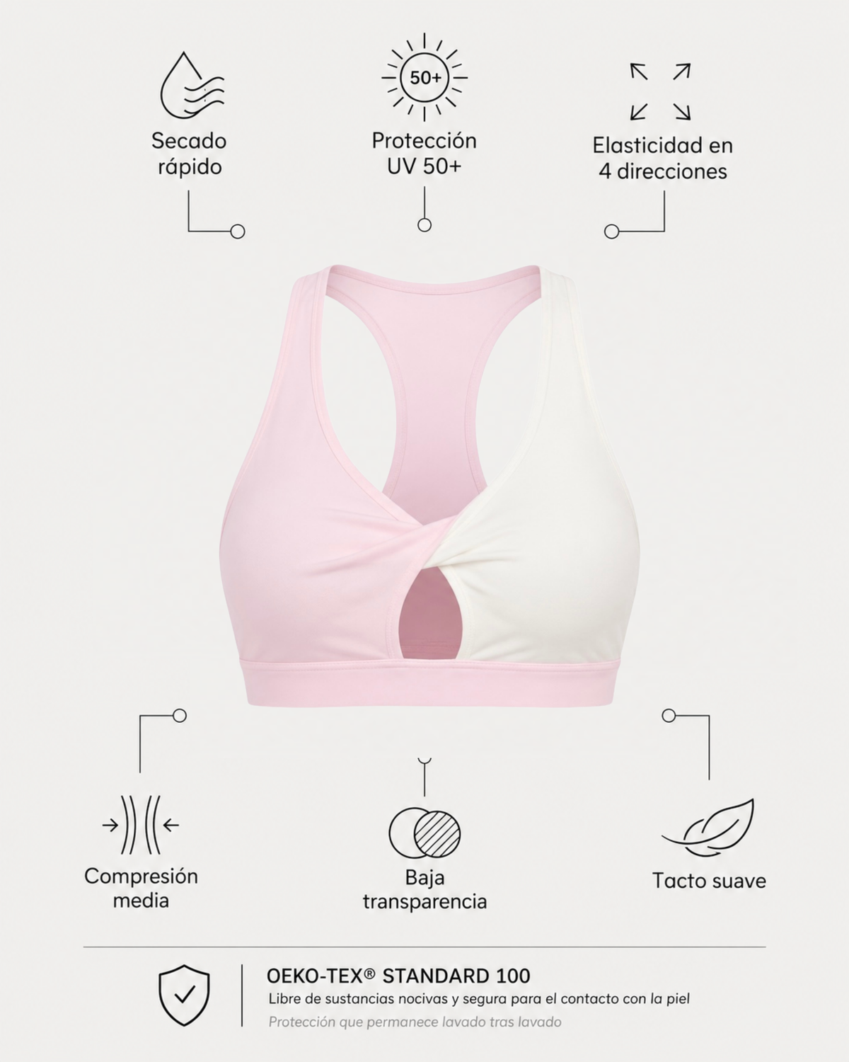 Swirl Top - Blush/Cream