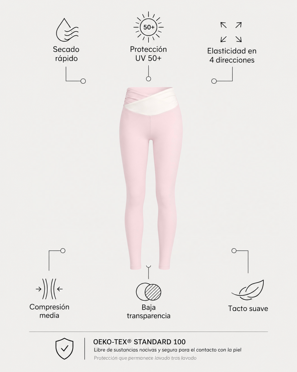 Swirl Legging - Blush/Cream