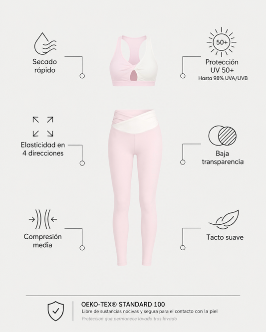 Swirl Legging Set - Blush/Cream