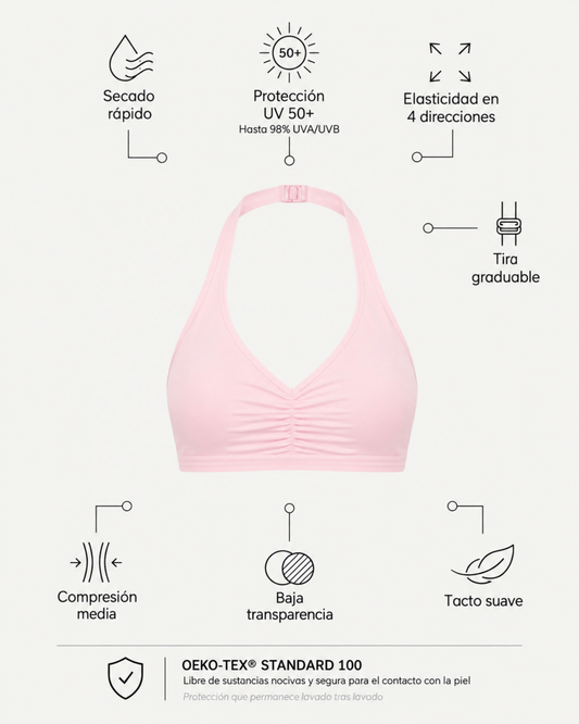 Melted Halter Top - Blush