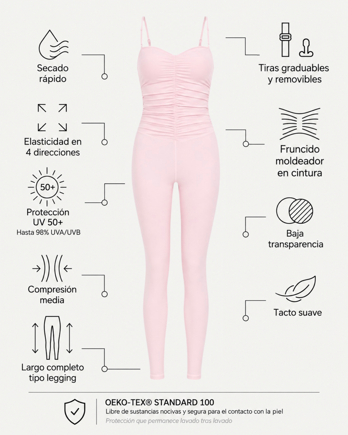Chantilly Unitard - Blush