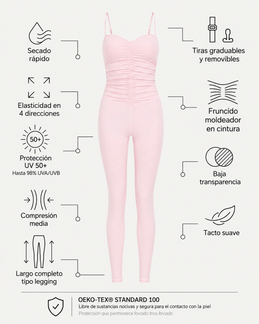 Chantilly Unitard - Blush