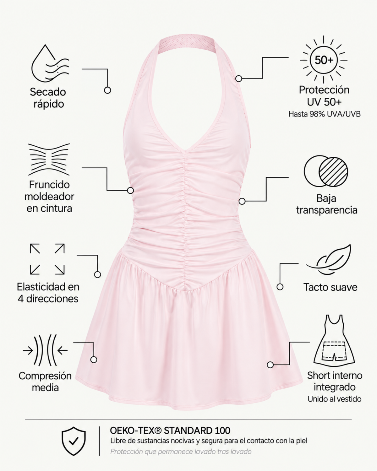 Chantelle Dress - Blush