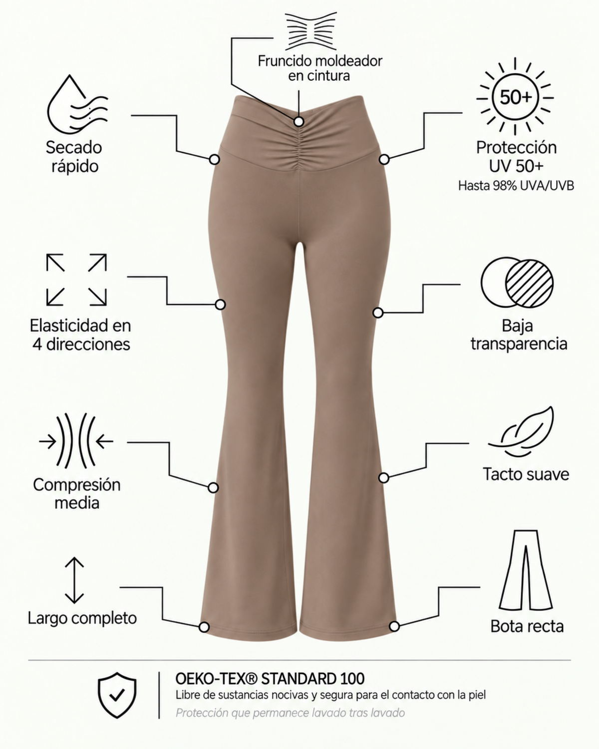 Melted Pant Set - Hazelnut