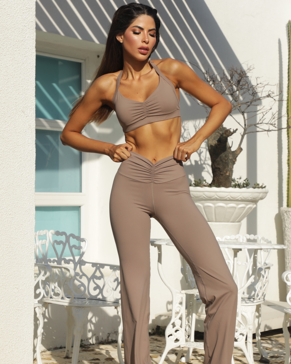 Melted Pant Set - Hazelnut