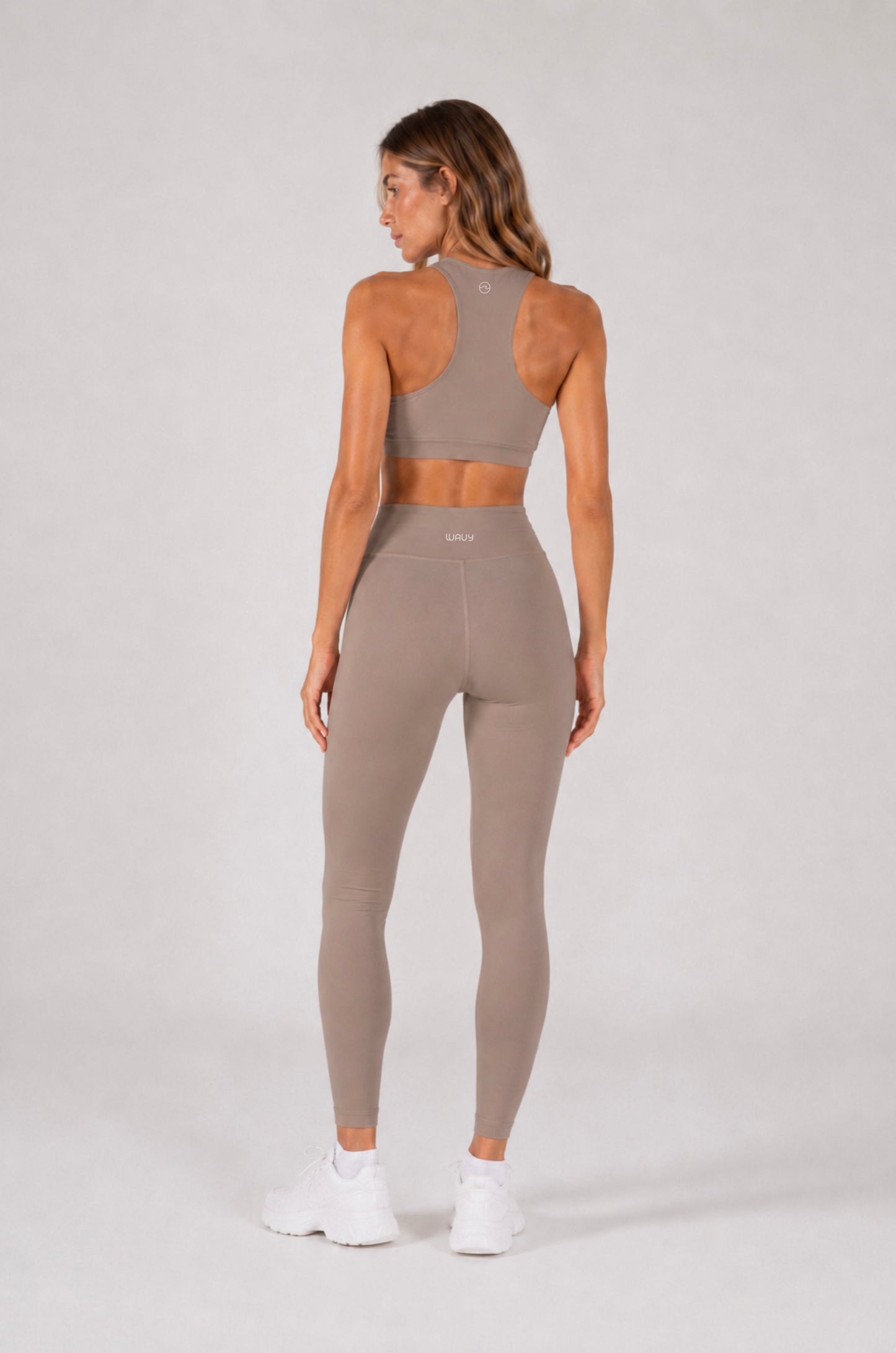 Swirl Legging Set - Hazelnut/Cream