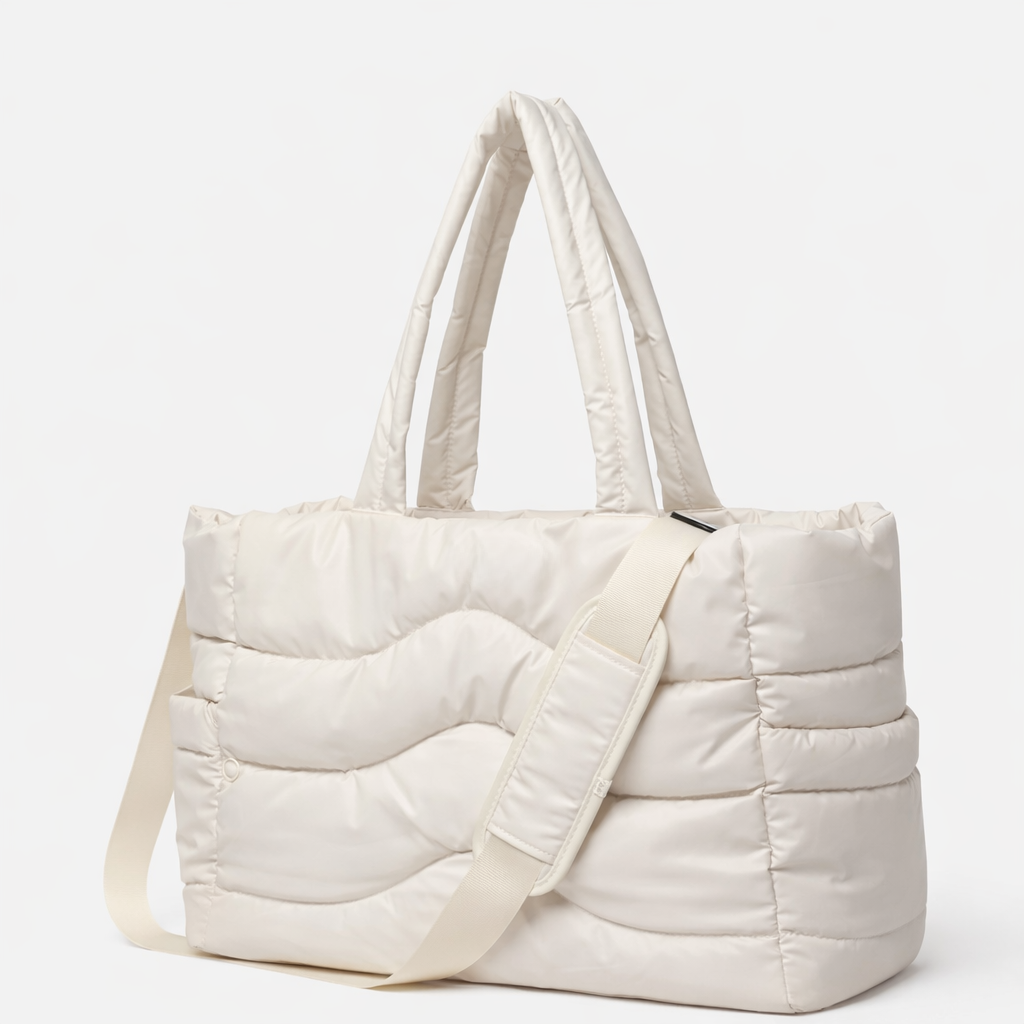 Puff Wavy Bag Pearl