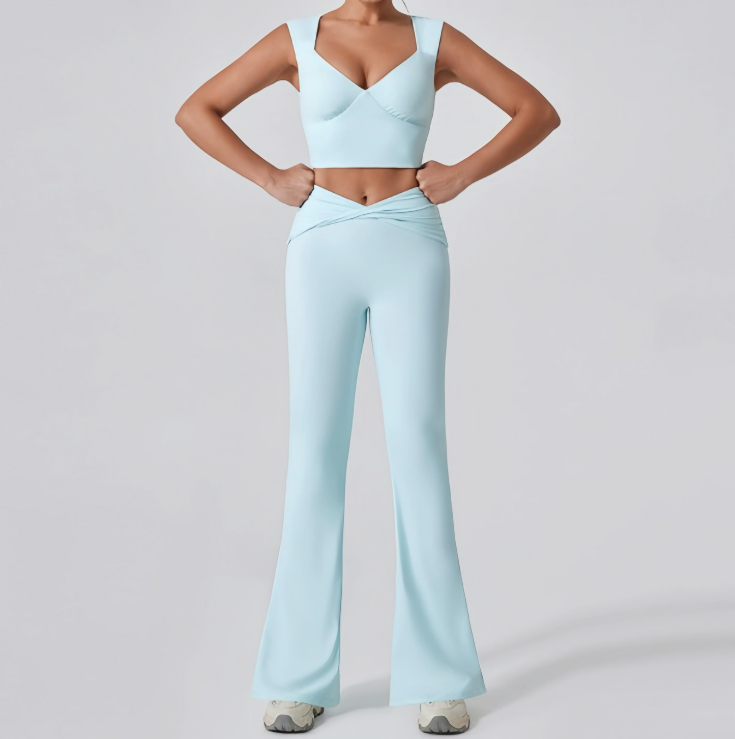Ethereal Pant Set Mint Blue