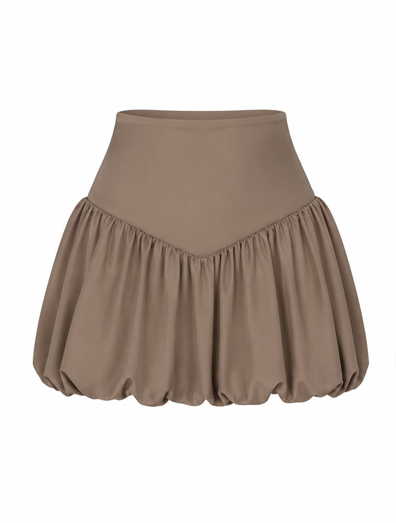 Marshmallow Skirt Set - Hazelnut