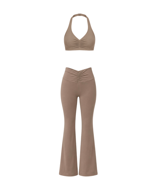 Melted Pant Set - Hazelnut