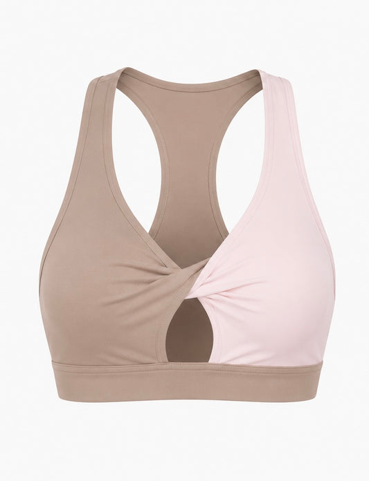 Swirl Top - Hazelnut/Blush