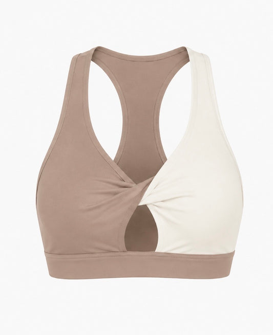 Swirl Top - Hazelnut/Cream