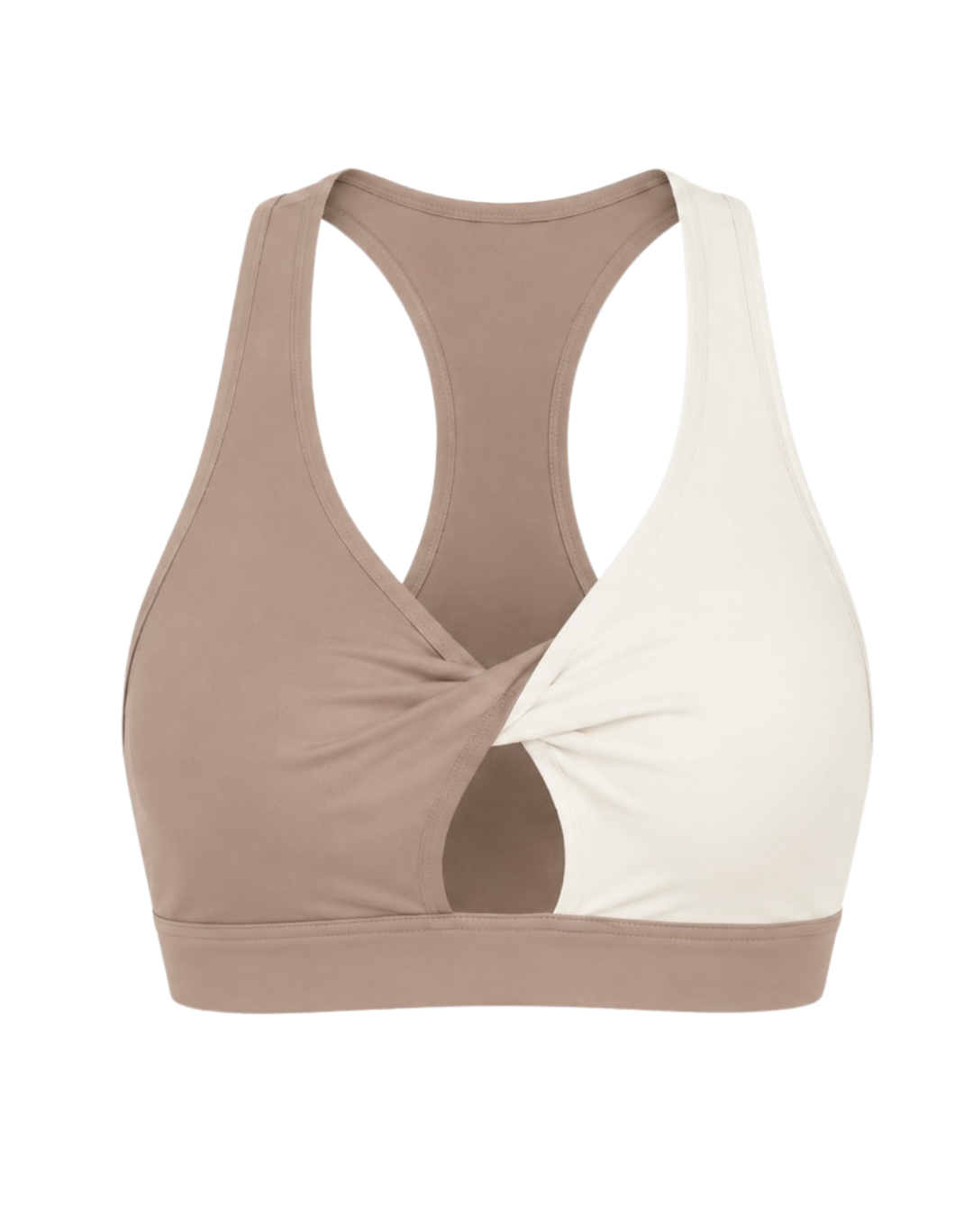 Swirl Top - Hazelnut/Cream