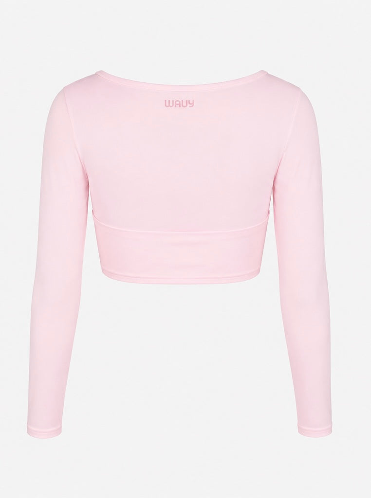 Twist Long Sleeves Top - Blush