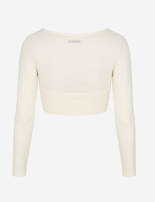 Twist Long Sleeves Top - Cream