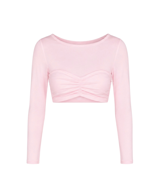 Twist Long Sleeves Top - Blush