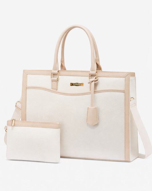 Wavy Laptop Bag Ivory / Beige